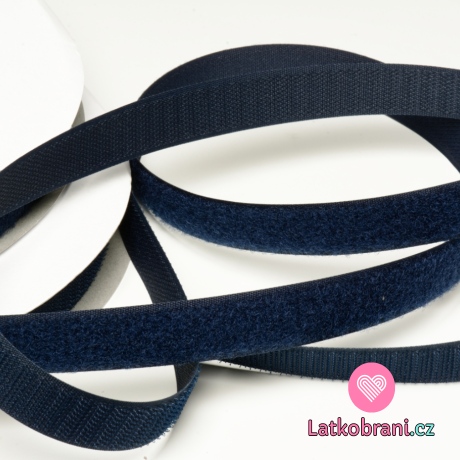Suchý zip 20 mm modrý