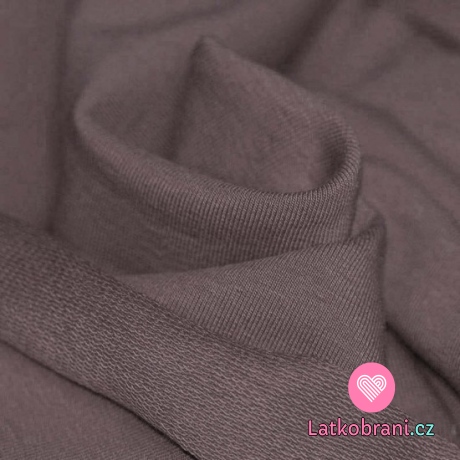 Teplákovina jednobarevná mauve tmavší