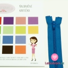 Zip spirálový dělitelný jeansově modrý 35cm
