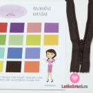 Zip spirálový nedělitelný tmavě hnědý 15 cm