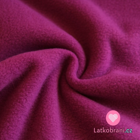 Polar fleece fialová amarant antipilling