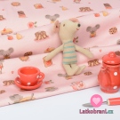 Úplet potisk myška kuchařka na baby růžové 