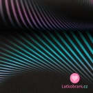 Softshell potisk fialový design na černé 