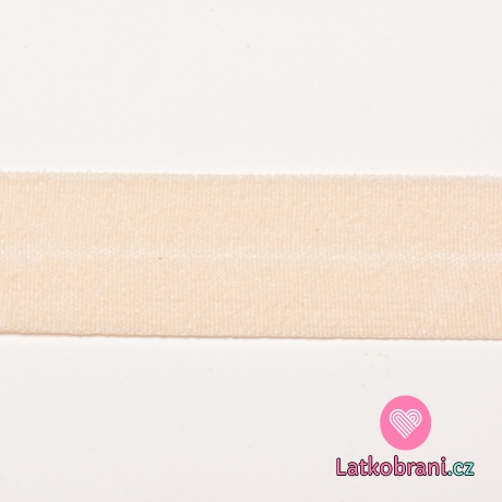 Pruženka lemovací jemná MAT 20mm béžová