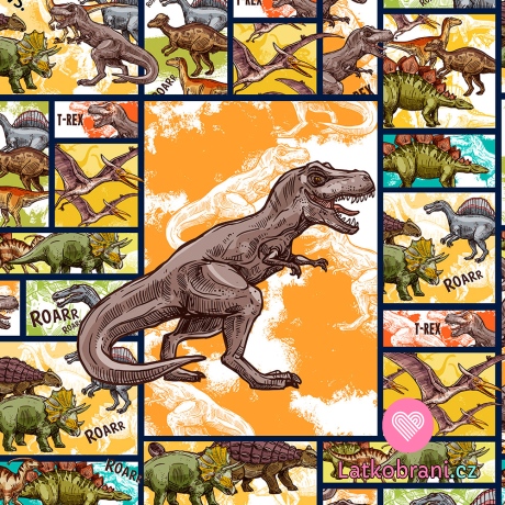 Panel komiks dinosaurus