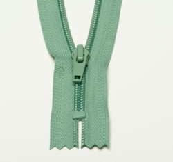 Zip spirálový nedělitelný starozelený 18 cm