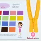 Zip spirálový nedělitelný žlutý 12 cm