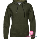 Fleece s beránkem jednobarevný khaki