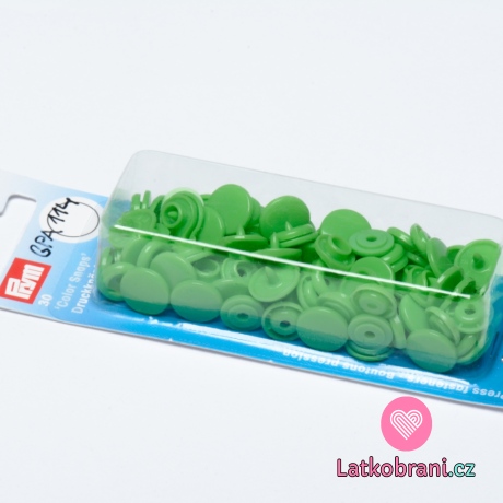 Plastové patentky Prym Color snaps Zelená