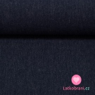 Teplákovina jeans efekt tmavě modrá