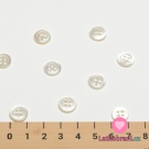 Knoflík kulatý, čtyřdírkový perleťový 10mm