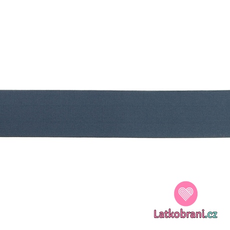 Plochá prádlová pruženka tmavá jeans 