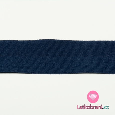 Pruženka lemovací jemná MAT 20mm Modrá navy