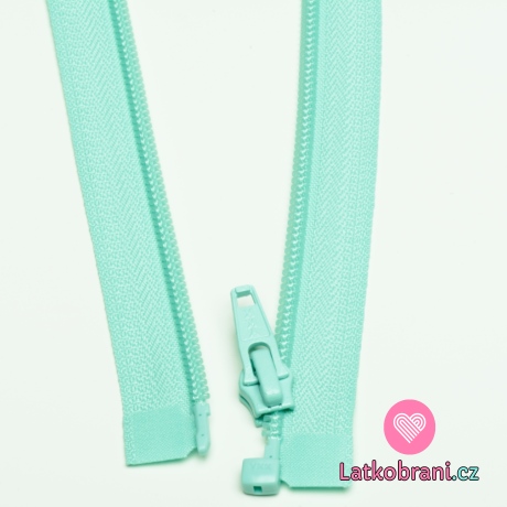 Zip spirálový dělitelný mintový 60cm