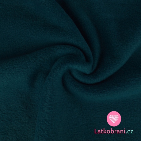 Polar fleece antipiling tmavá petrolejová