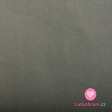 Náplet žebro šedý tmavší