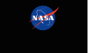 Panel potisk logo NASA na černé - úplet