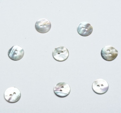 Knoflík kulatý, perleťový 13mm