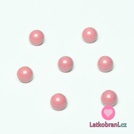 Knoflík oblý, lesklý nachový