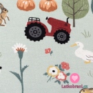 Úplet potisk život na farmě na mintové 