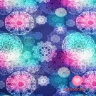 Úplet mandala modrá a fialová