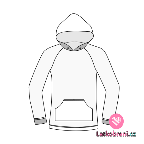 Střih dámská/pánská mikina Bruno S-XXXL