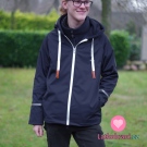 Pružný softshell jarní/letní jednobarevný tmavě modrý