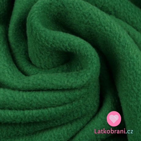 Polar fleece antipilling zelená tmavší