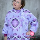 Úplet potisk ornamenty na fialkové