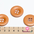 Knoflík hladký lesklý okrový 30 mm