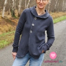 Svetrovina námořnicky modrá, oboustranná