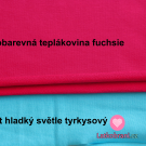 Náplet hladký světle tyrkysový 