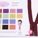 Zip spirálový nedělitelný vínový 12 cm