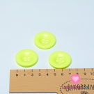Knoflík hladký, lesklý, zelený světlejší 30mm