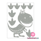 Reflexní nažehlovačka 1ks Tyranosaurus Rex