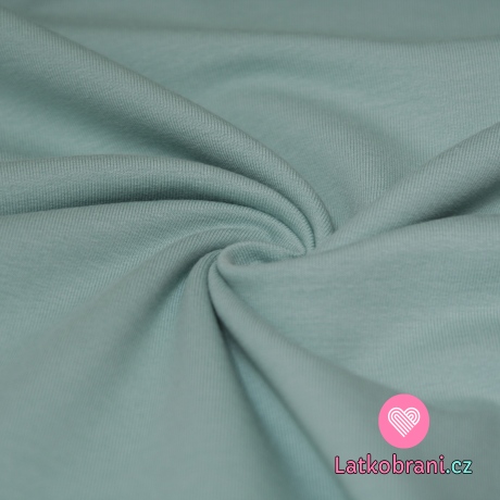 Teplákovina starojeansová světlá 290g