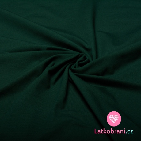 Jednobarevný úplet lahvově zelený 240 g