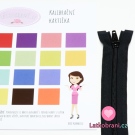Zip spirálový dělitelný černý 40cm