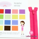Zip spirálový dělitelný fuchsiově růžový 40cm