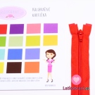 Zip spirálový dělitelný červený 60cm