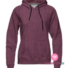 Fleece s beránkem jednobarevný bordó 