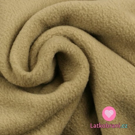Polar fleece hnědá taupová antipilling