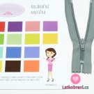 Zip spirálový nedělitelný šedý 15 cm