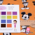 Úplet potisk myšák Mickey na hořčicové
