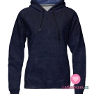 Fleece s beránkem jednobarevný tmavě modrý 