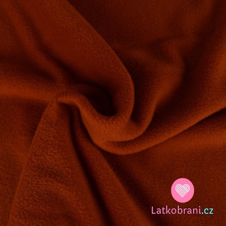Polar fleece cihlový antipilling