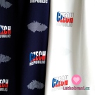 Teplákovina potisk "Czech Republic" na temně modré