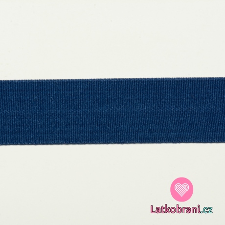 Pruženka lemovací jemná MAT 20mm Modrá tmavá
