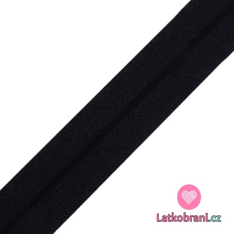 Pruženka lemovací jemná MAT 20mm černá