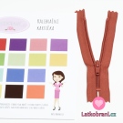 Zip spirálový nedělitelný cihlový světlejší 15 cm